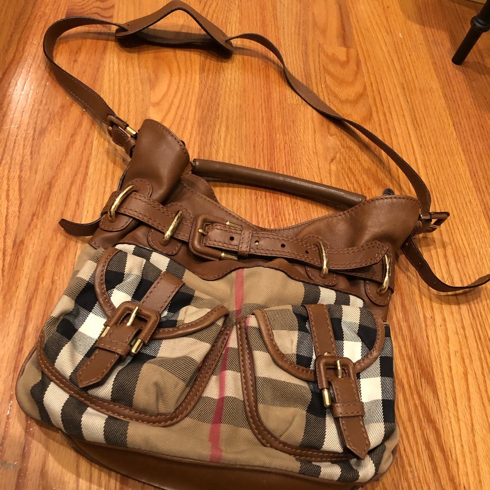 Burberry Classic Hobo Style Crossbody Bag